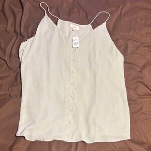 LOFT Women's Cream Camisole Top
